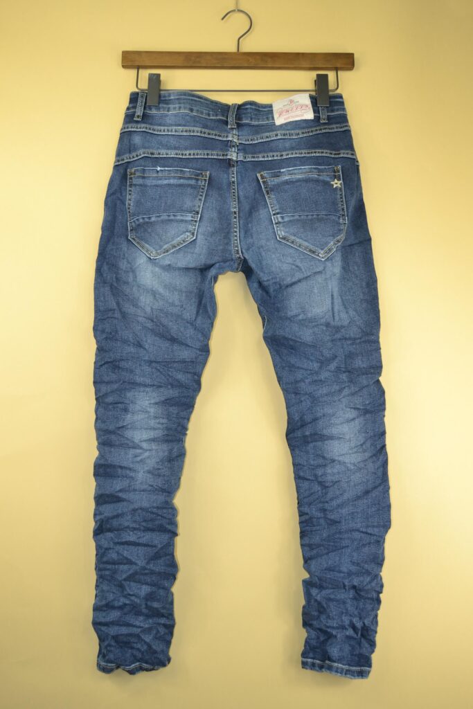 Jewelly Blue Denim med lapper (JW7019)