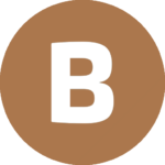 cropped cropped letter b brown