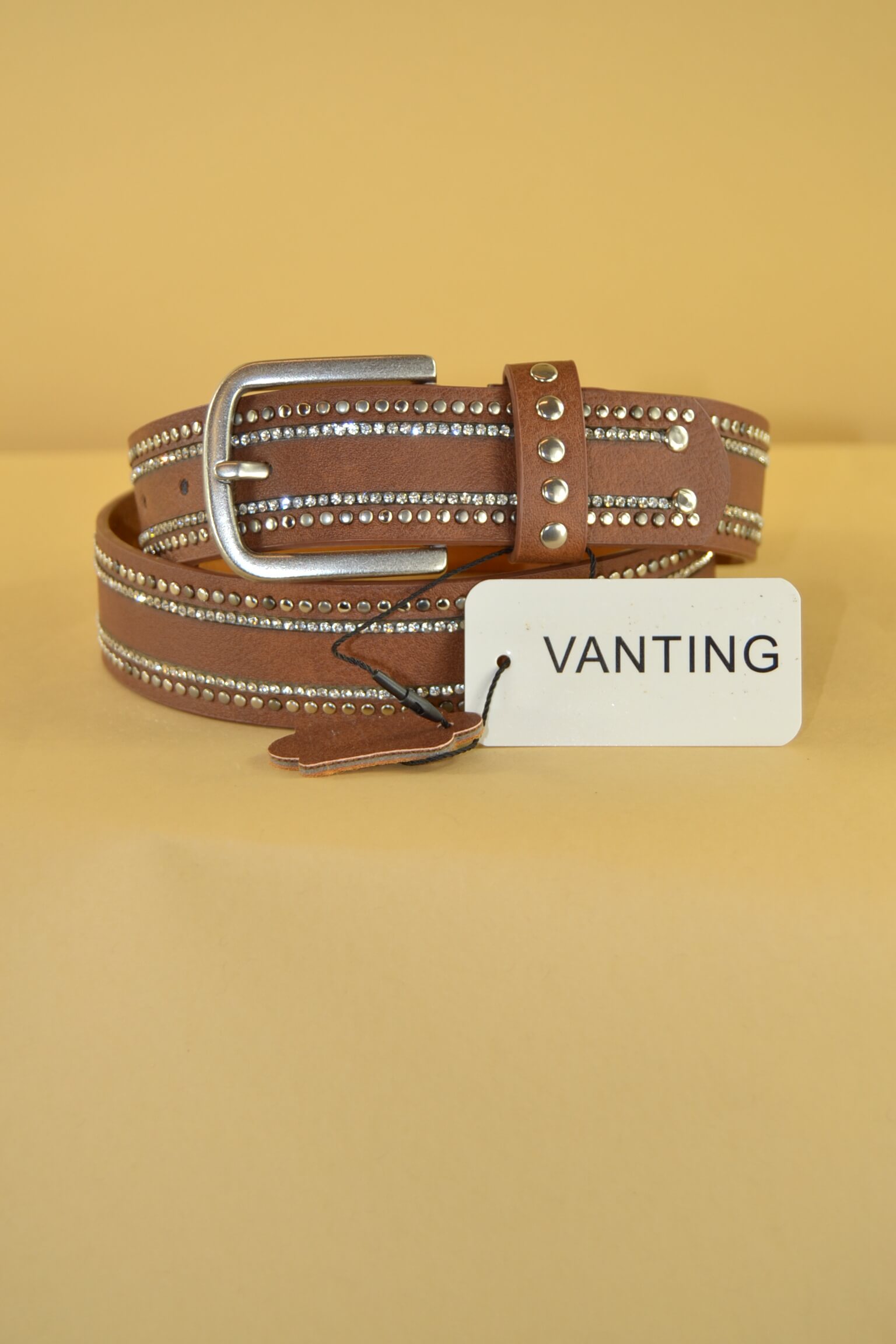 Vanting Brun Bling Bælte VT2326A