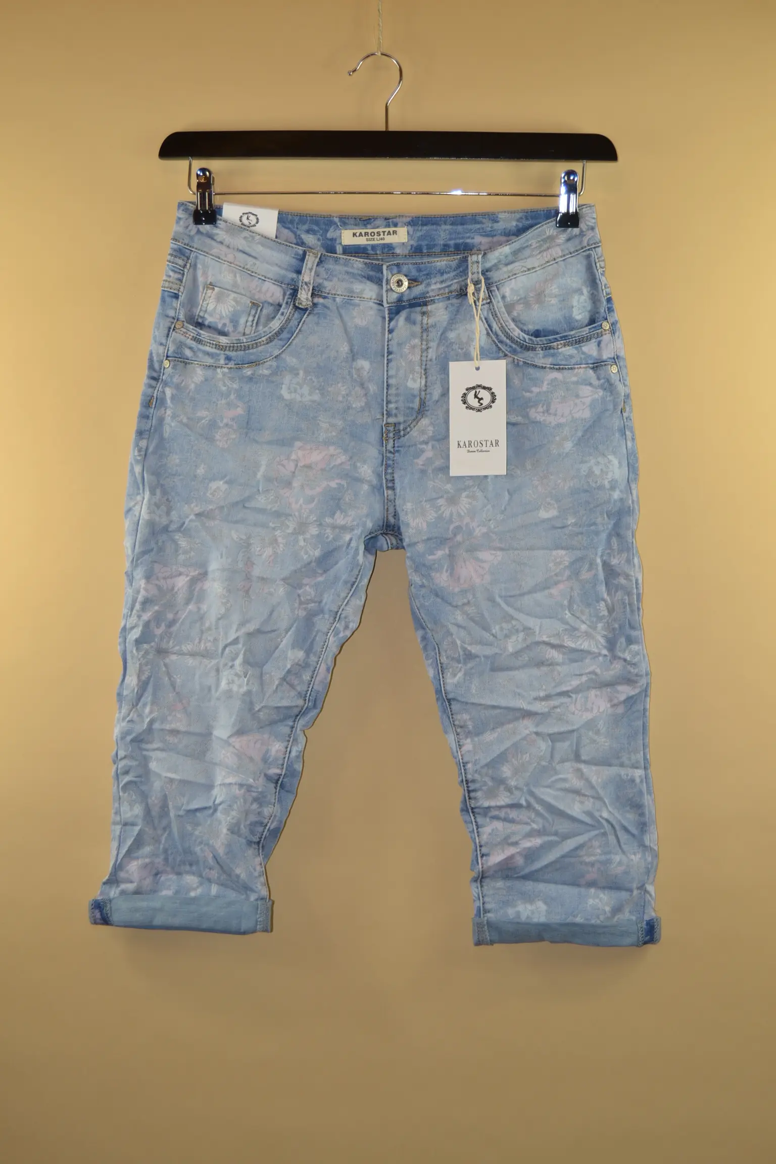 Karostar KC8120 Blue Flowers Capri