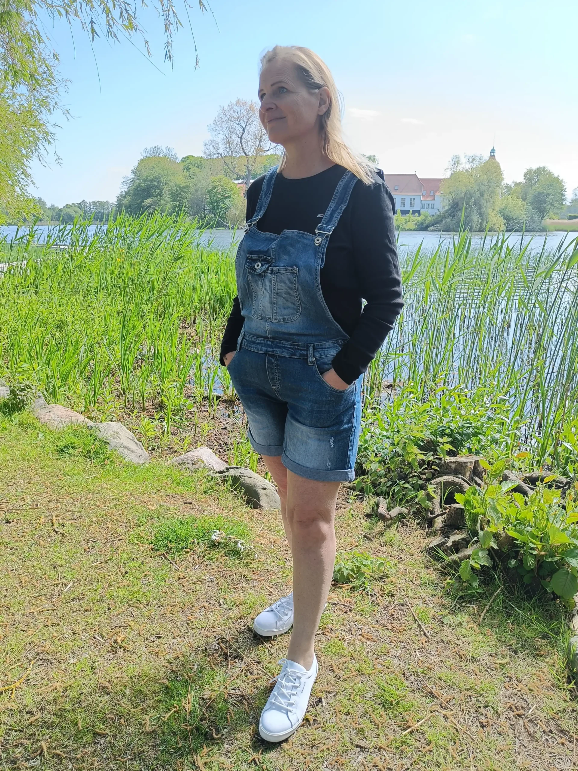 Place Du Jour 92598-L Overalls-Shorts denim 1 Place Du Jour 92598-L Overalls-Shorts