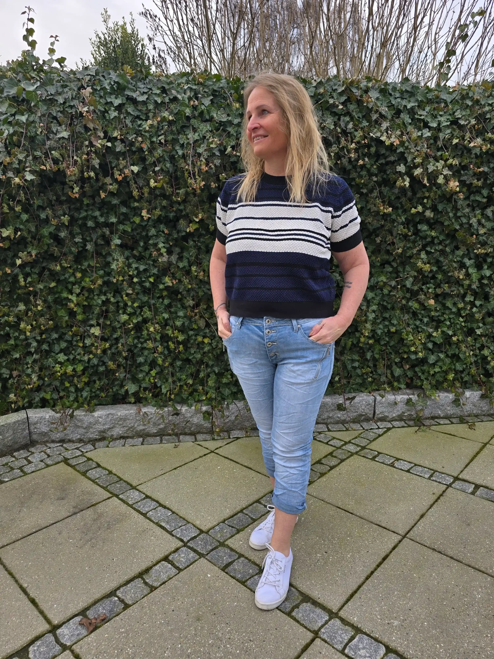 Place du Jour 1791-C Cat&Co slidt denim Capri