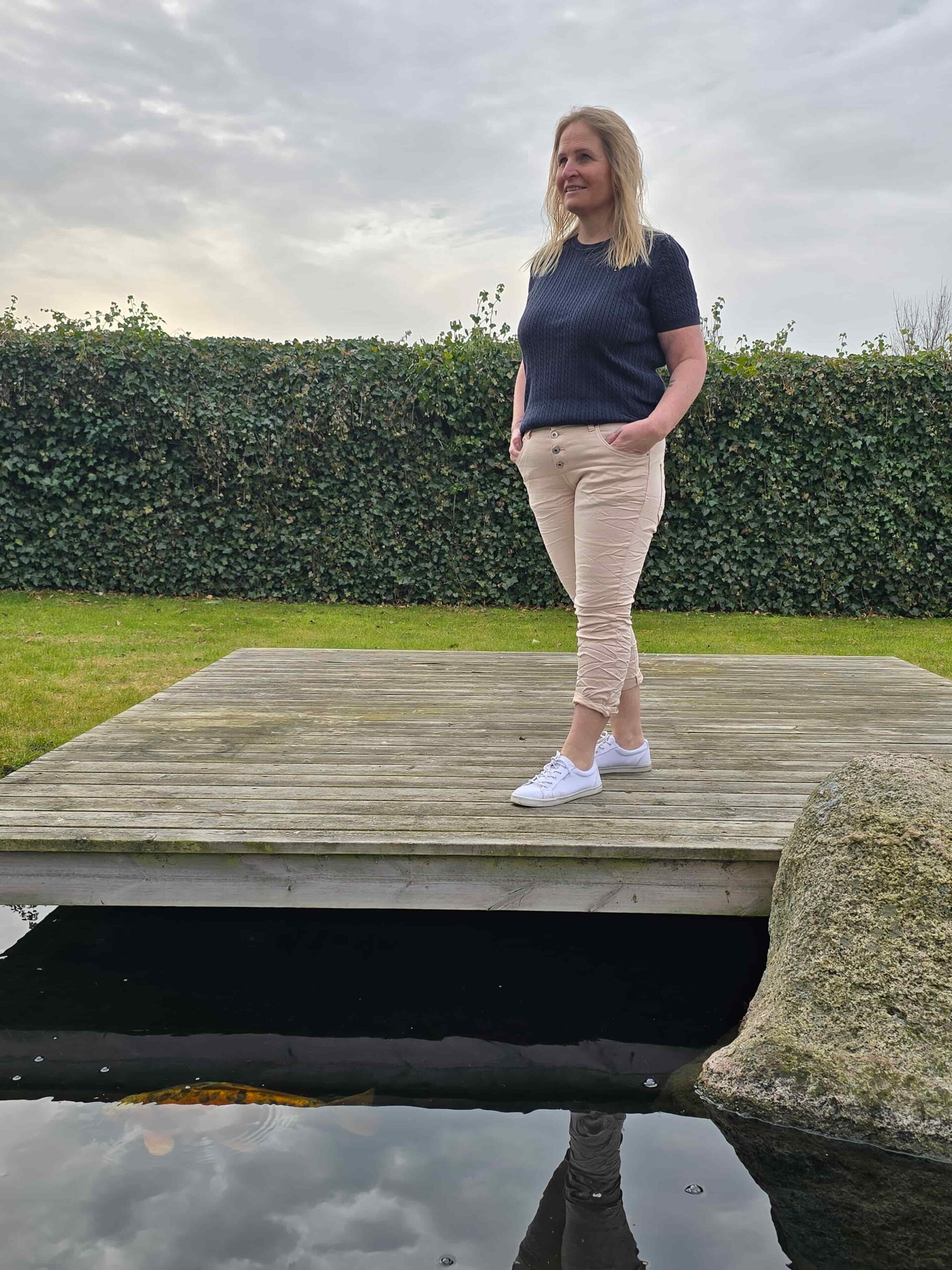 Place du Jour 6 Nude 7/8 del Jeans – Moderne Damejeans med Stretch