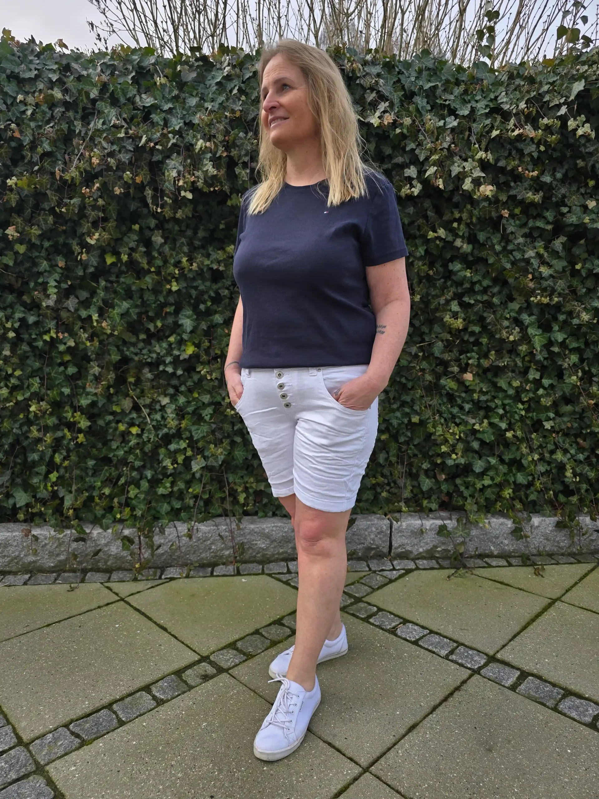 Place du Jour Classic Hvid Shorts