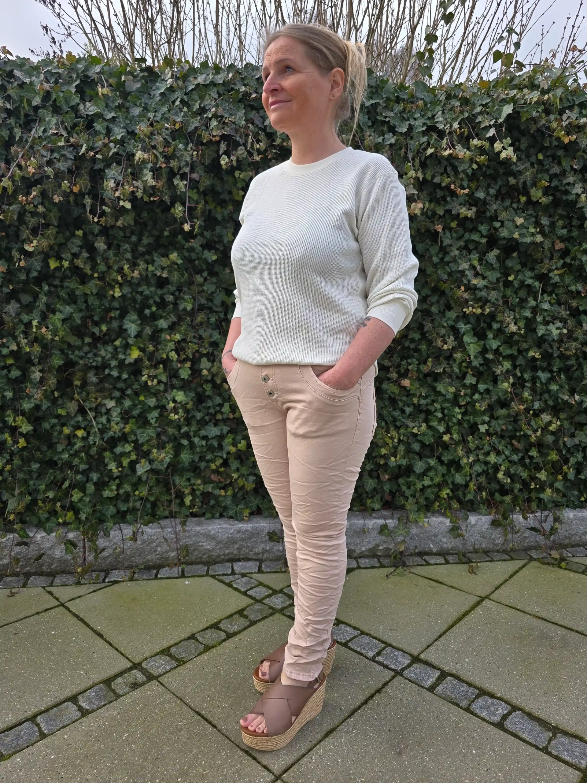 Place du Jour Nude lang jeans