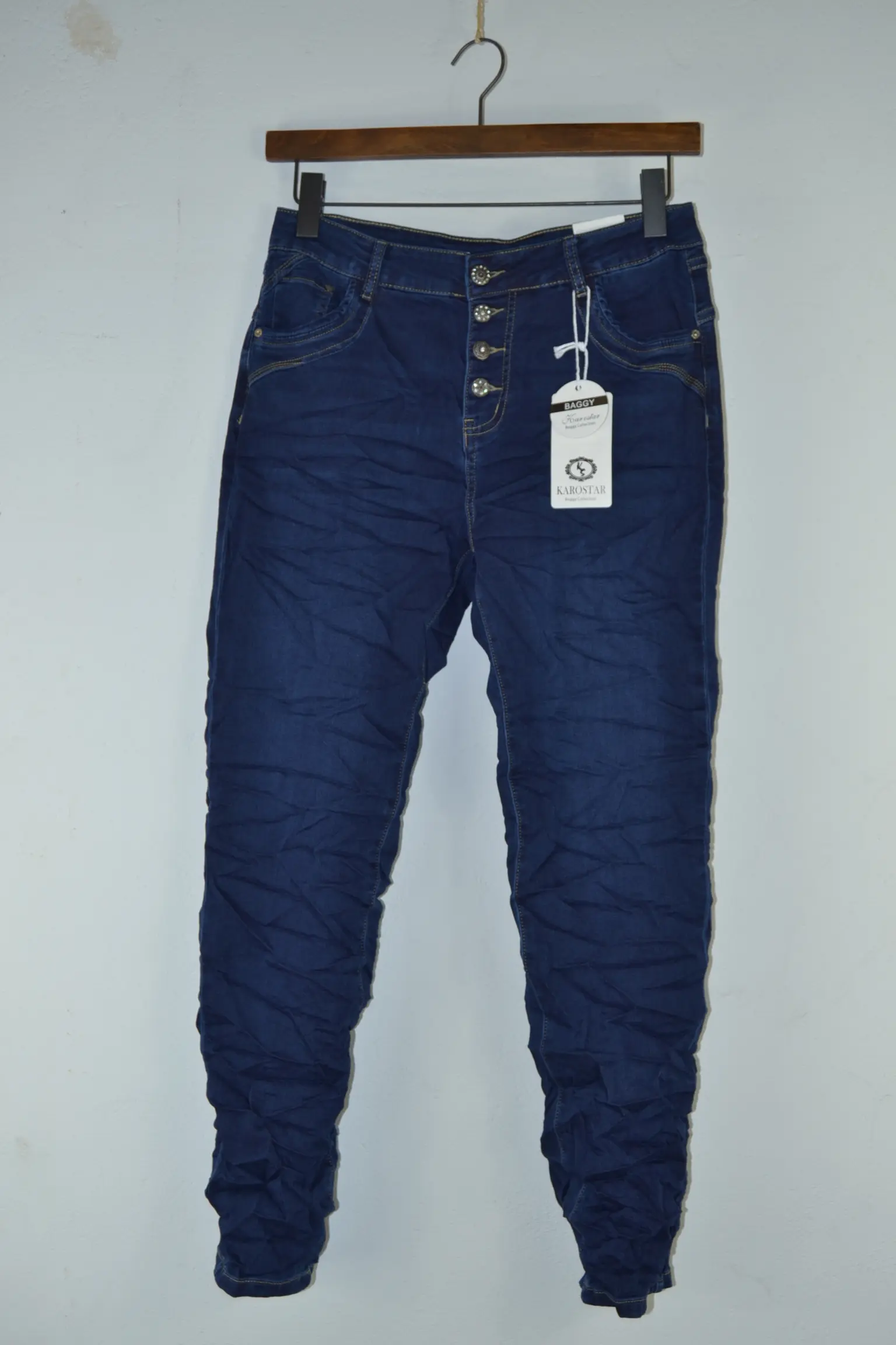 💙 Karostar Jogging Baggy Jeans KM3047 – Mørkeblå Baggy Jeans med Stretch & Joggingkomfort 💙 Karostar Jogging Baggy Jeans KM3047 – Mørkeblå Baggy Jeans med Stretch & Joggingkomfort