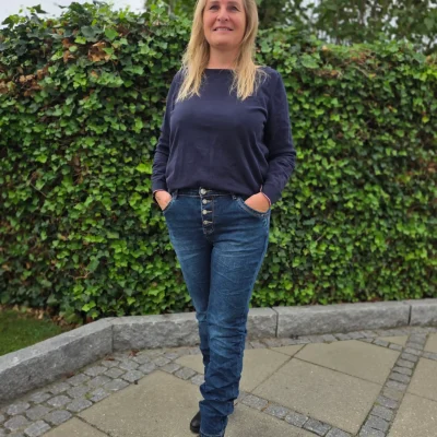 👖 Karostar Blue Baggy Jeans K2800 – Blå Baggy Jeans med Masser af Stretch